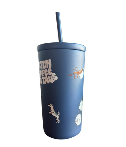 Cold Cup 16 oz with straw