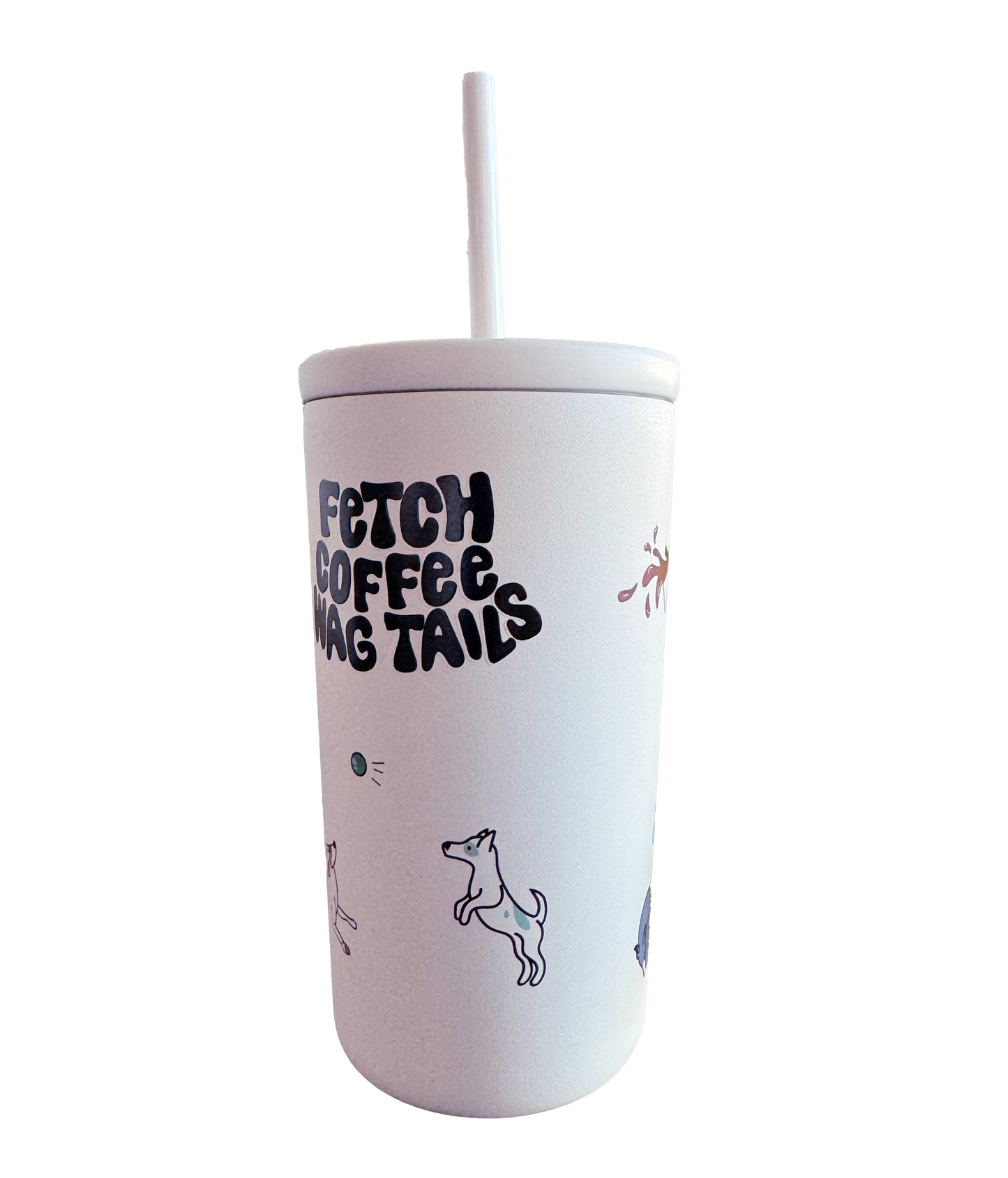 Cold Cup 16 oz with straw
