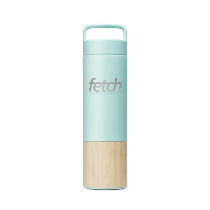 travel mug 18 ounce wellybottle Fetch coffee drinkware in mint and bamboo