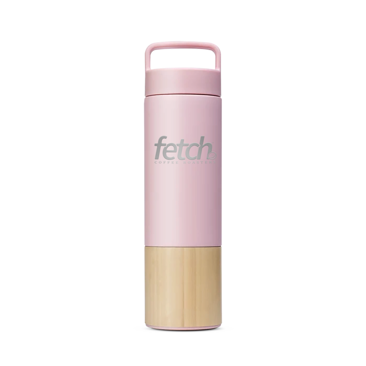 travel mug 18 ounce wellybottle Fetch coffee drinkware in rose and bamboo